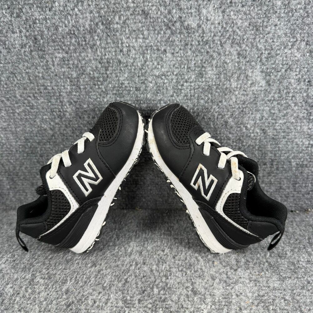 New Balance 574 Toddler 6 Shoes Black White Athletic Sneakers - Picture 6 of 11